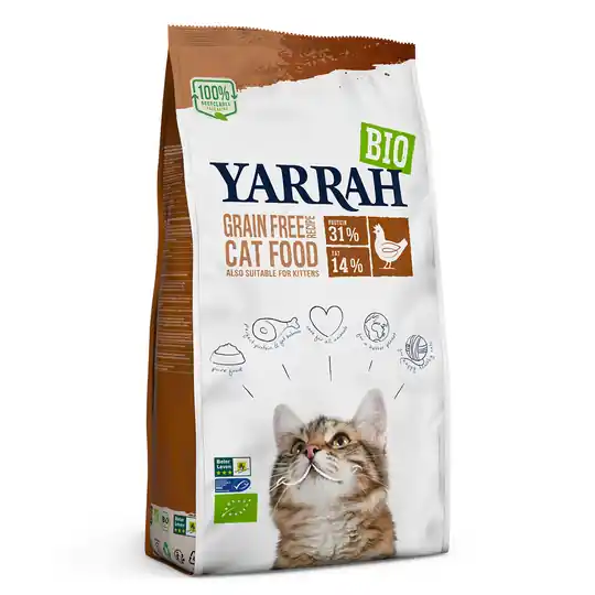 Beställ nu Yarrah Organic Grain Free med ekologisk kyckling & fisk - 800 g