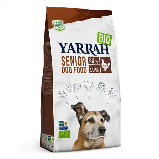 Endast denna vecka Yarrah Organic Senior med ekologisk kyckling - 10 kg