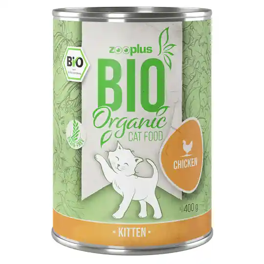 Reapris zooplus Bio Kitten Kyckling med pumpa 6 x 400 g