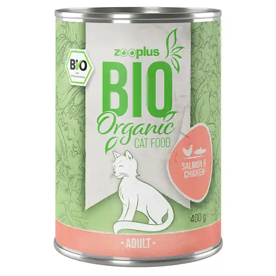 zooplus Bio Lax & kyckling 6 x 85 g Reapris