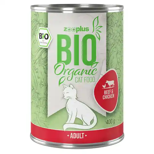 zooplus Bio Nötkött & kyckling 6 x 85 g I lager