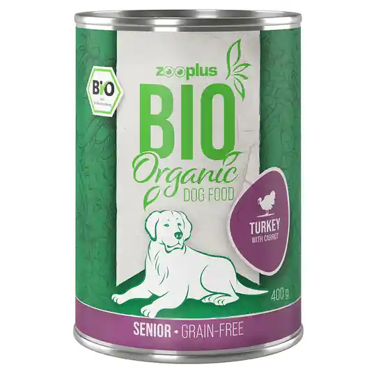 Trygg betalning zooplus Bio Senior Kalkon med morot - 6 x 400 g