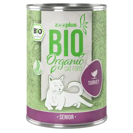 zooplus Bio Senior Kalkon med morötter - 6 x 400 g I lager
