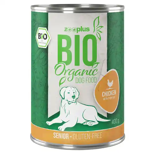 zooplus Bio Senior Kyckling med pumpa - 6 x 400 g Kampanj