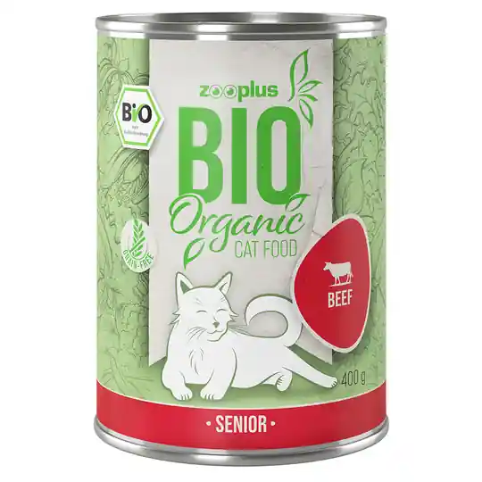 zooplus Bio Senior Nötkött med pumpa - 6 x 400 g Snabb frakt