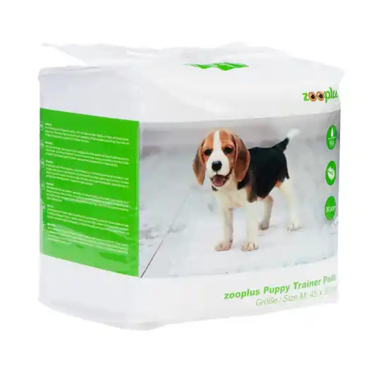 zooplus träningsunderlag för hundvalpar - Medium L 45 x B 30 cm, 30 stycken Kampanjpris