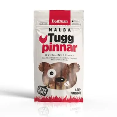 Tuggpinnar mald kyckling 6pack Brun Small 12,5cm Snabb frakt