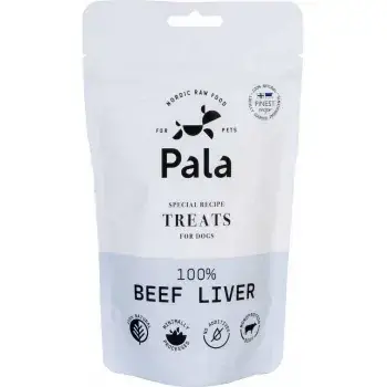 Expressleverans Hundgodis 100% Oxlever 100g, Pala