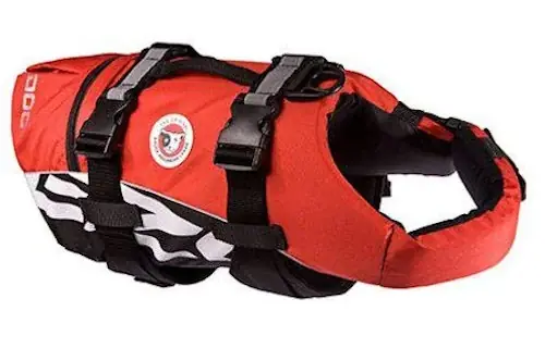 I lager Flytväst till hund S 33-40cm 9-20kg röd/svart, Ezydog