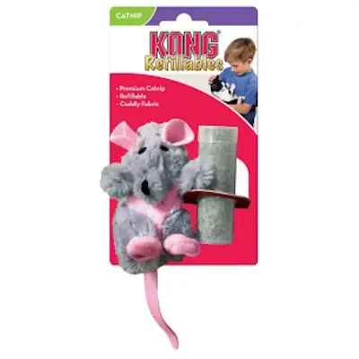 Kong refillable Kattleksak råtta med kattmynta Beställ idag