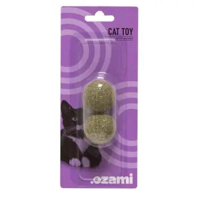 Kattleksak Catnip boll 2st 3,5cm, Ozami prisnedsättning