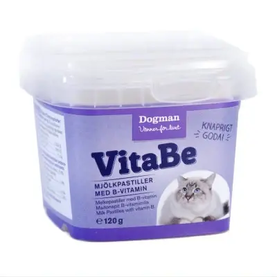 Sänkt pris VitaBe Mjölkpastiller med B-vitamin 120g, Dogman