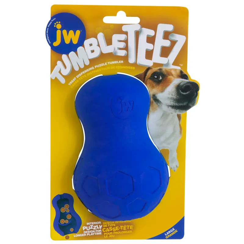 Utförsäljning JW Tumble Teez Treat Toy - Stl. L, blå