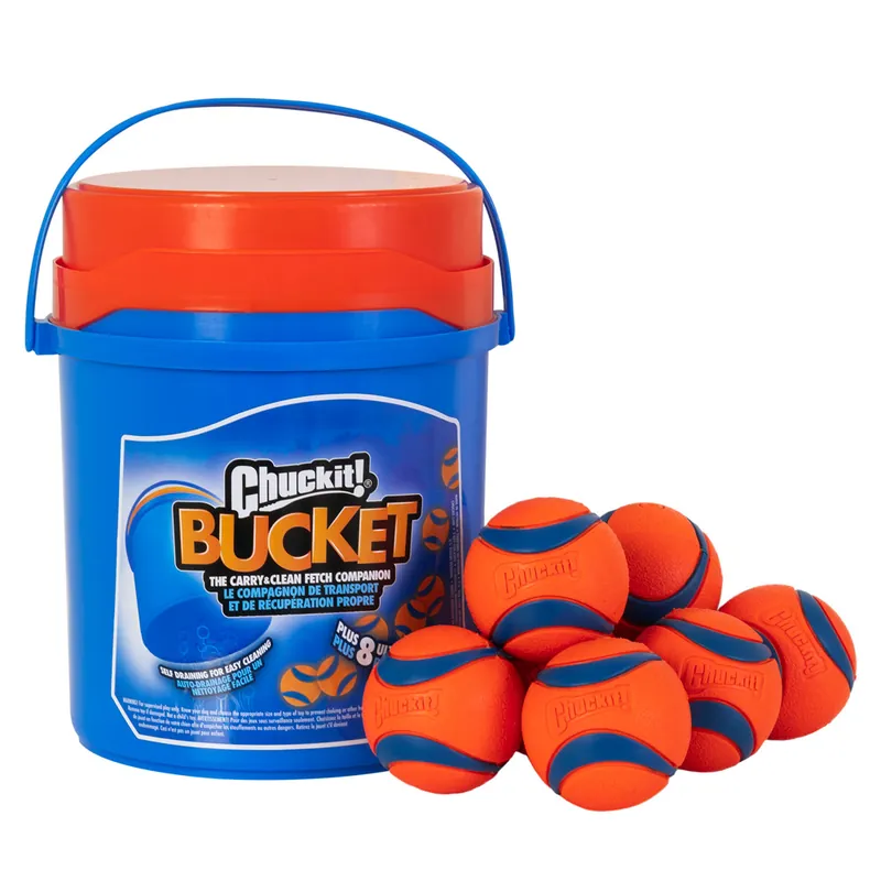 Beställ idag CHUCKIT! Hink med 8 Ultra-bollar - Set med 8 bollar