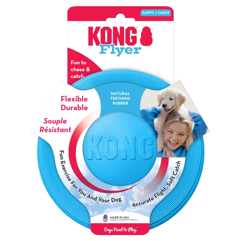 KONG Puppy Flyer - Storlek S ca Ø 18 x H 2 cm Endast idag