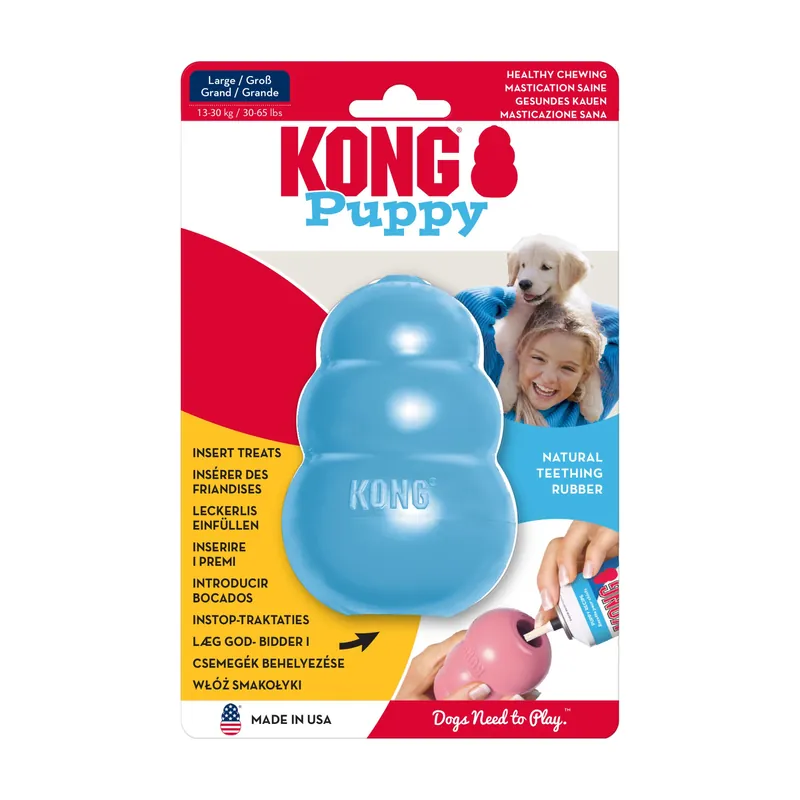 Puppy KONG - L, blå Handla nu