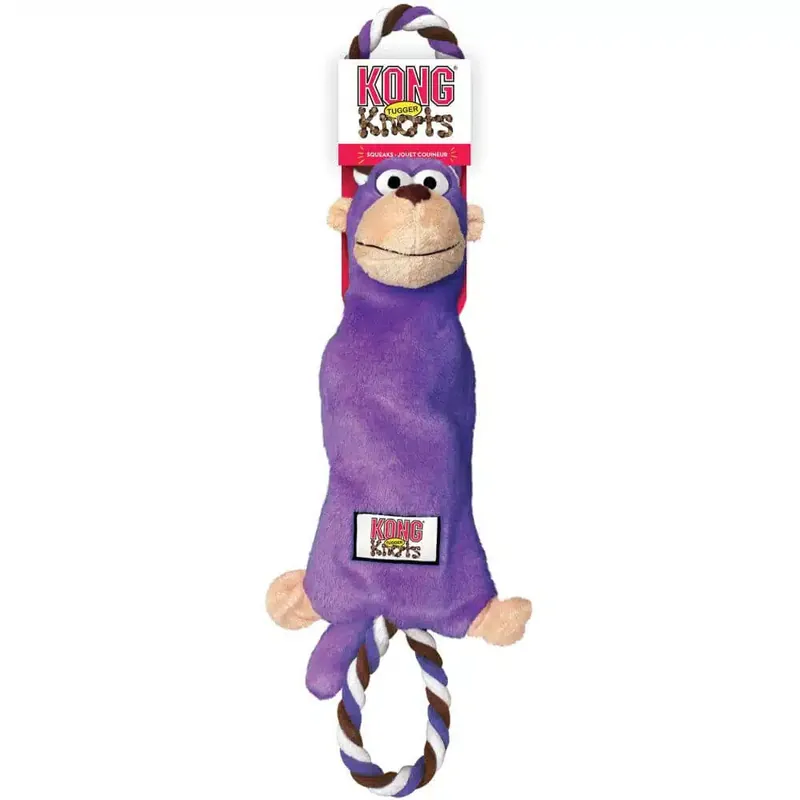 KONG Tugger Knots apa S/M för hundar Snabb leverans