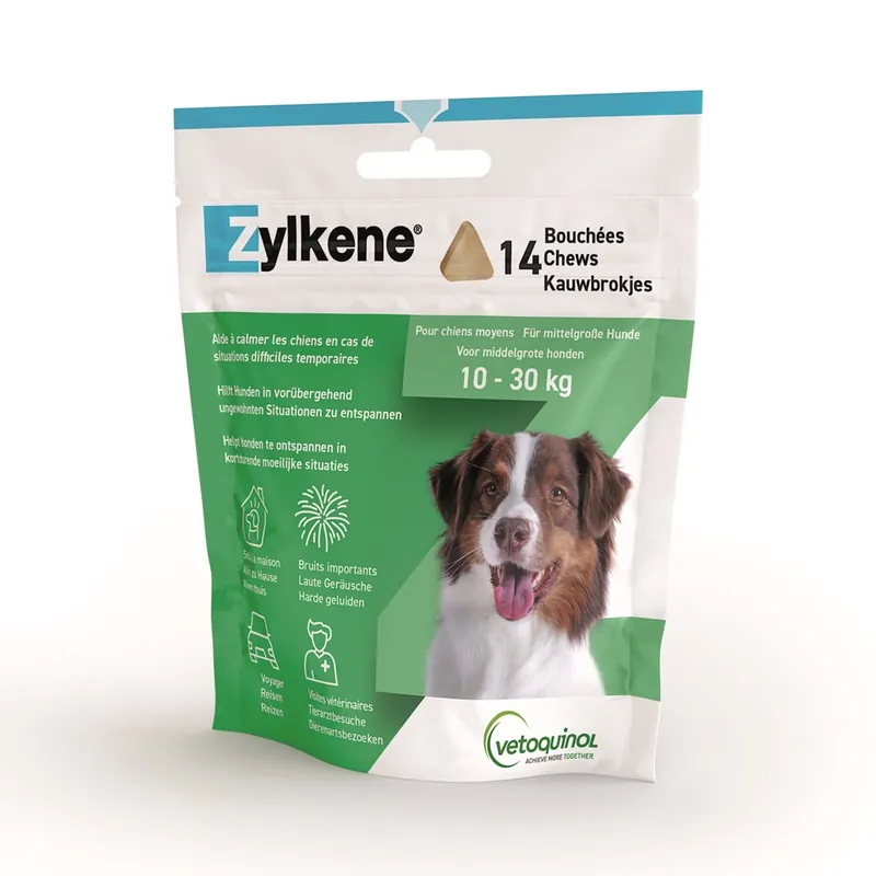 prisnedsättning Stressreducerande tuggbitar Vetoquinol Zylkene Chews 10-30 kg