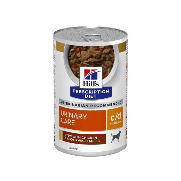 Kampanjpris Hill‘s Prescription Diet c/d Urinary Care våtfoder med kyckling och grönsaker för hundar 354 g