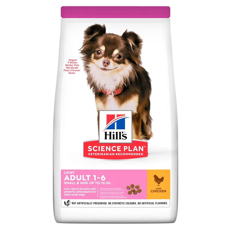 Adult Light Small & Mini torrfoder med kyckling för hund - 6 kg Extra rabatt
