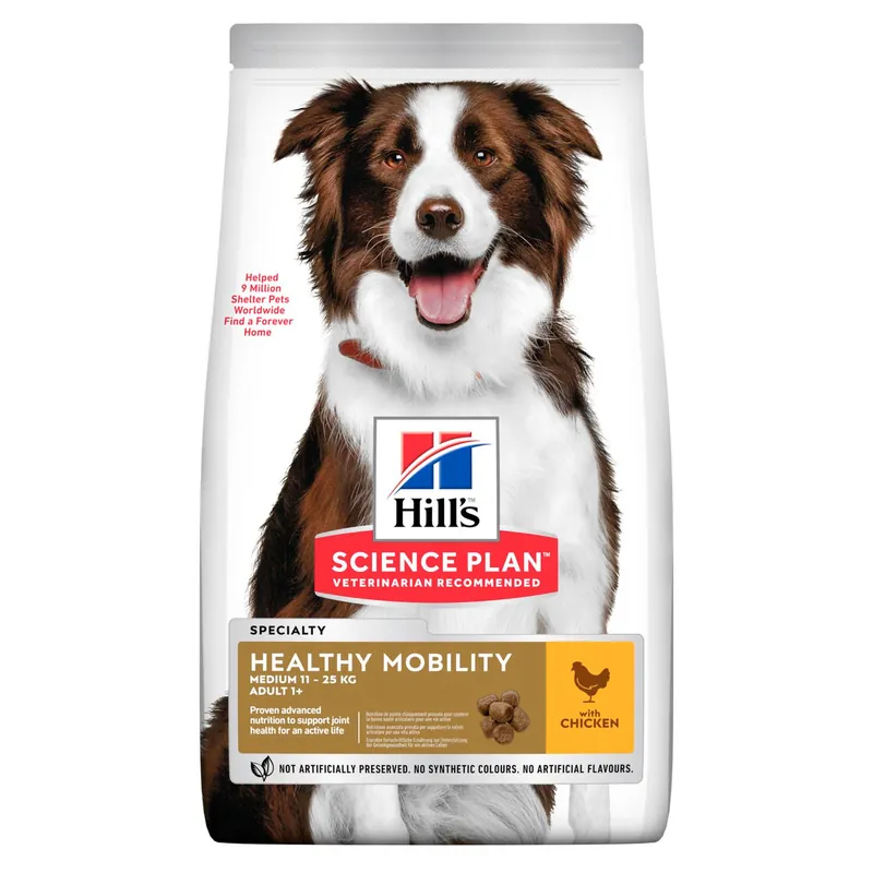 Adult Dog Healthy Mobility Medium torrfoder med kyckling Hundfoder - 14 kg prisnedsättning