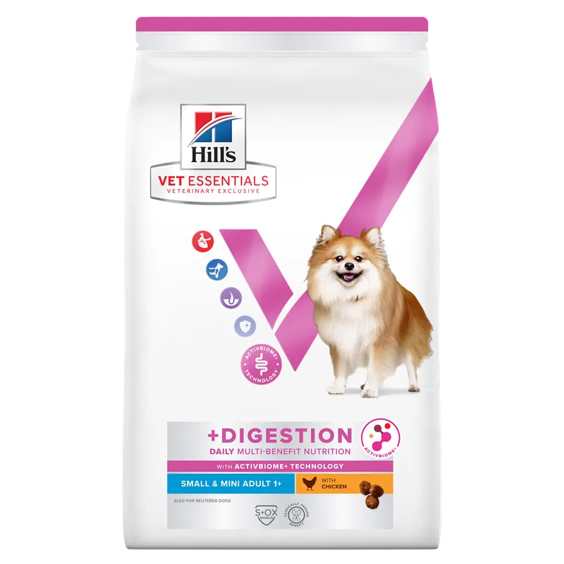 Begränsad tid Hill‘s Vet Essentials Canine Adult Healthy Digestion Biome Small & Mini 2 kg