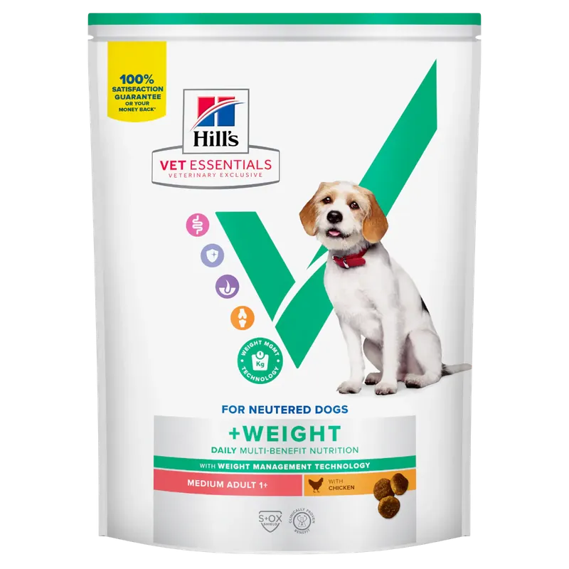 Hill‘s Vet Essentials MULTI-BENEFIT + WEIGHT Adult 1+ Medium torrfoder för hundar Reapris