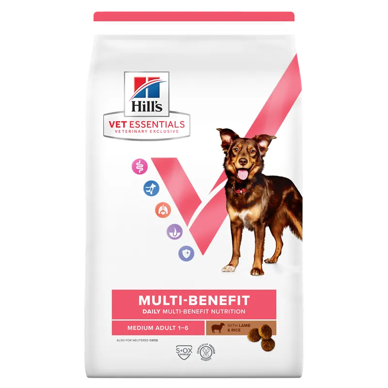 Hill‘s Vet Essentials Canine Adult Multi-benefit Medium Lamb & Rice 10 kg Extra rabatt