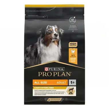 Säker betalning Purina Pro Plan Dog All Sizes Adult Light/Sterilised Torrfoder för Hund 14 kg