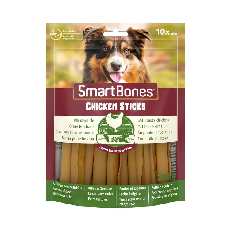 SmartBones Sticks Kyckling 10-pack Trygg betalning
