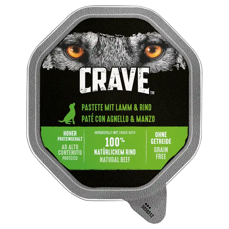 Trygg betalning Crave Adult Dog Paté - 7 x 150 g Lamb & Beef