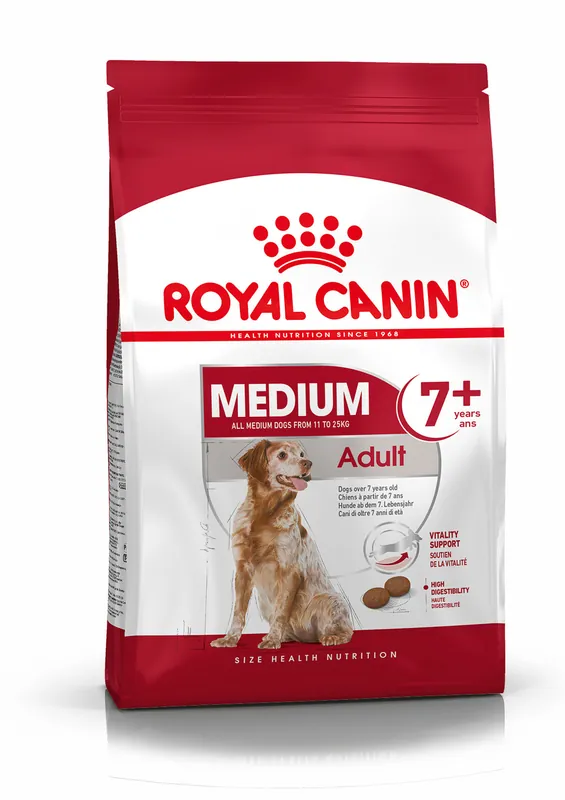 Begränsat antal Medium 7+ Adult Torrfoder för hund - 4 kg