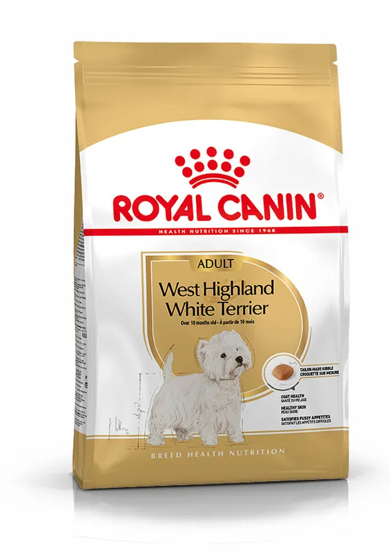 West Highland White Adult Torrfoder för hund - 3 kg Populär