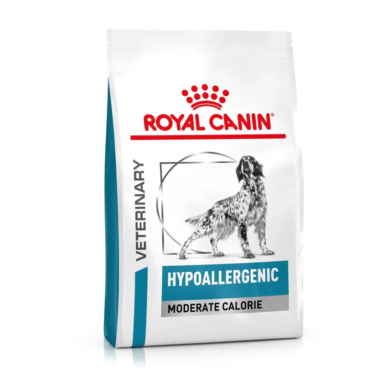 Erbjudande Royal Canin Veterinary Diets Derma Hypoallergenic Moderate Calorie torrfoder för hund 1,5 kg