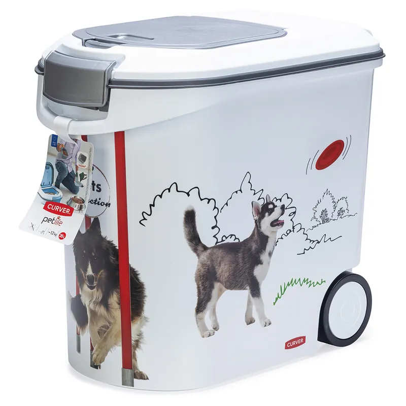 Curver fodertunna för hund - Agilitydesign upp till 12 kg torrfoder (35 liter) Extra rabatt