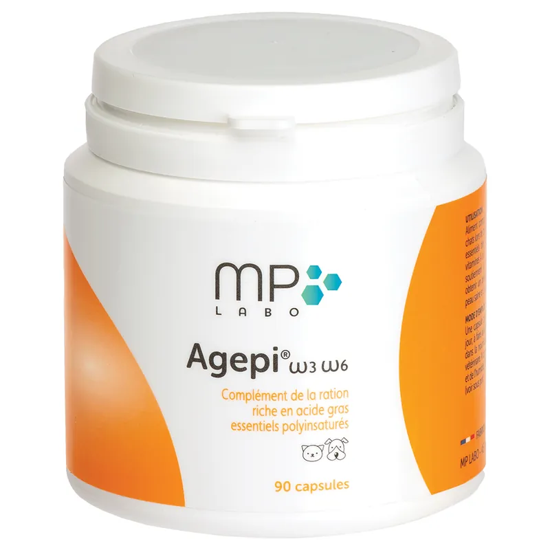 MP Labo Agepi omega 3 & 6 för hundar och katter - 90 kapslar Kampanj