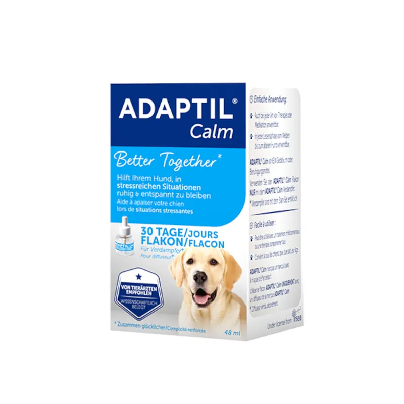 ADAPTIL® Calm doftavgivare + flaska 48 ml startset - Tillbehör 1 x 48 ml påfyllnadsflaska Extra rabatt