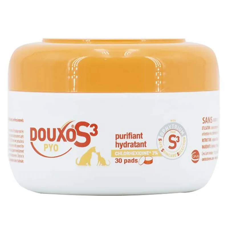 Douxo Pyo Cleaning Pads - 30 kuddar Expressleverans