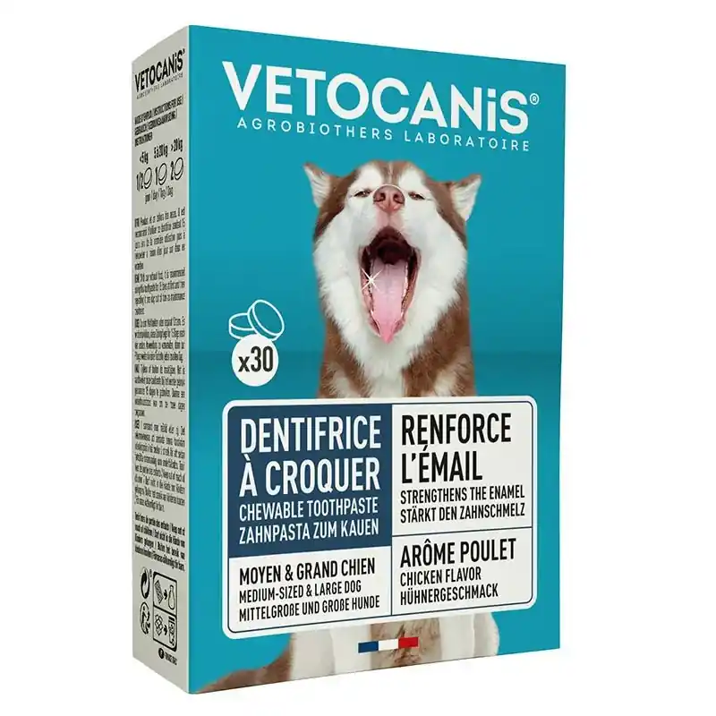 Endast idag Vetocanis Tandtabletter Hund - 30-pack