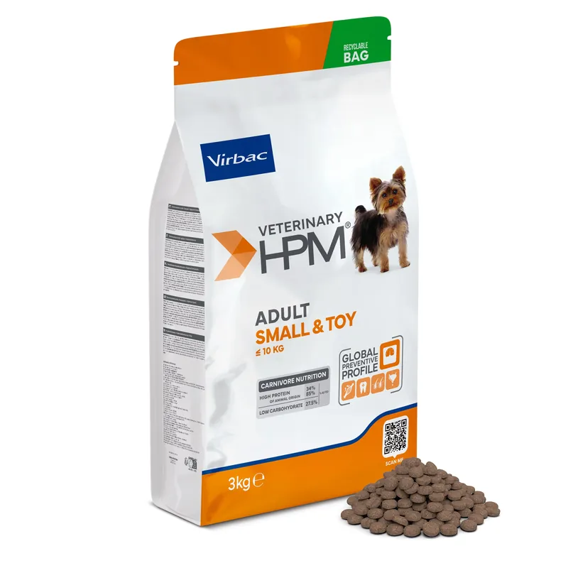 Outlet Virbac Adult Dog Small & Toy torrfoder för hund