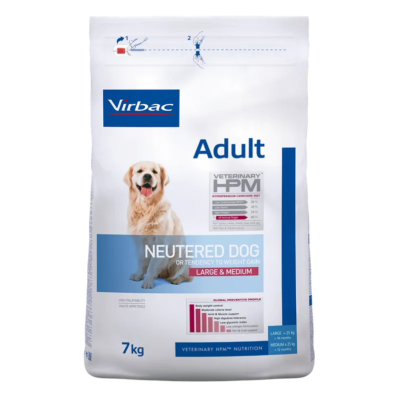 Endast idag Adult Neutered Hundfoder Large & Medium - 7 kg
