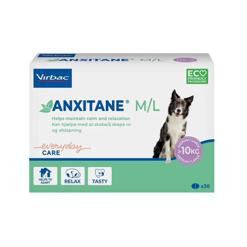 Stressreducerande Virbac Anxitane M/L 30 st Kundfavorit