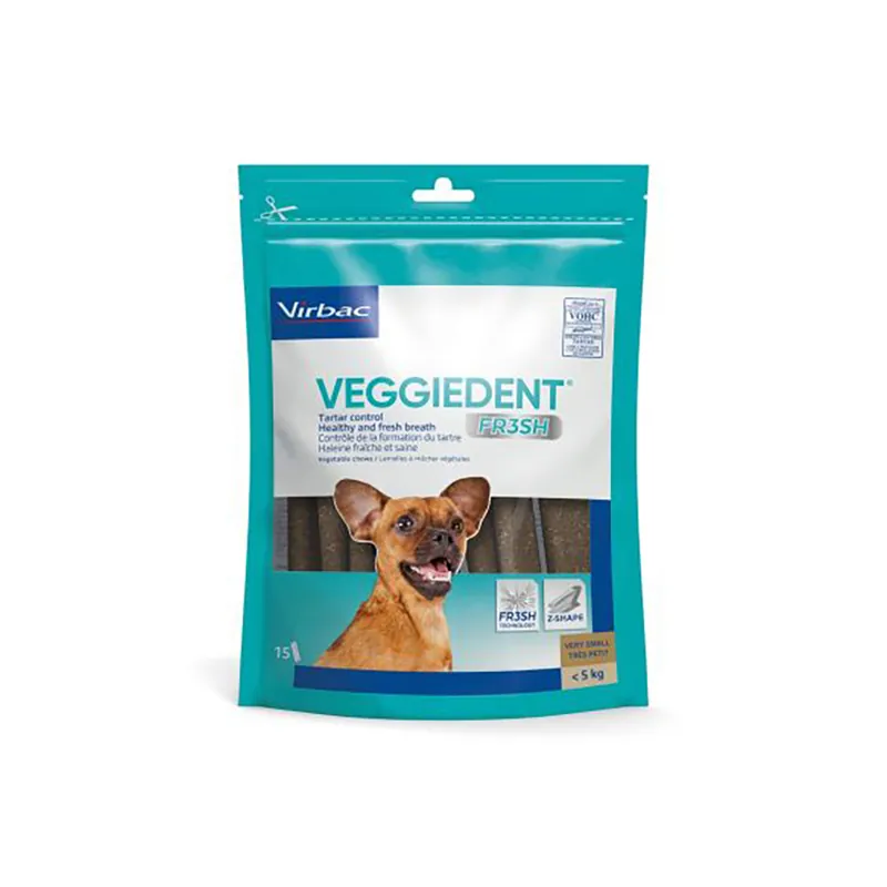 Virbac VEGGIEDENT Fresh för hundar - 15 x 9 g XS för mycket små hundar (< 5 kg) Beställ nu