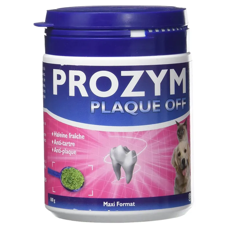 Erbjudande Prozym Plaque Off Pulver för hundar och katter - 180 g