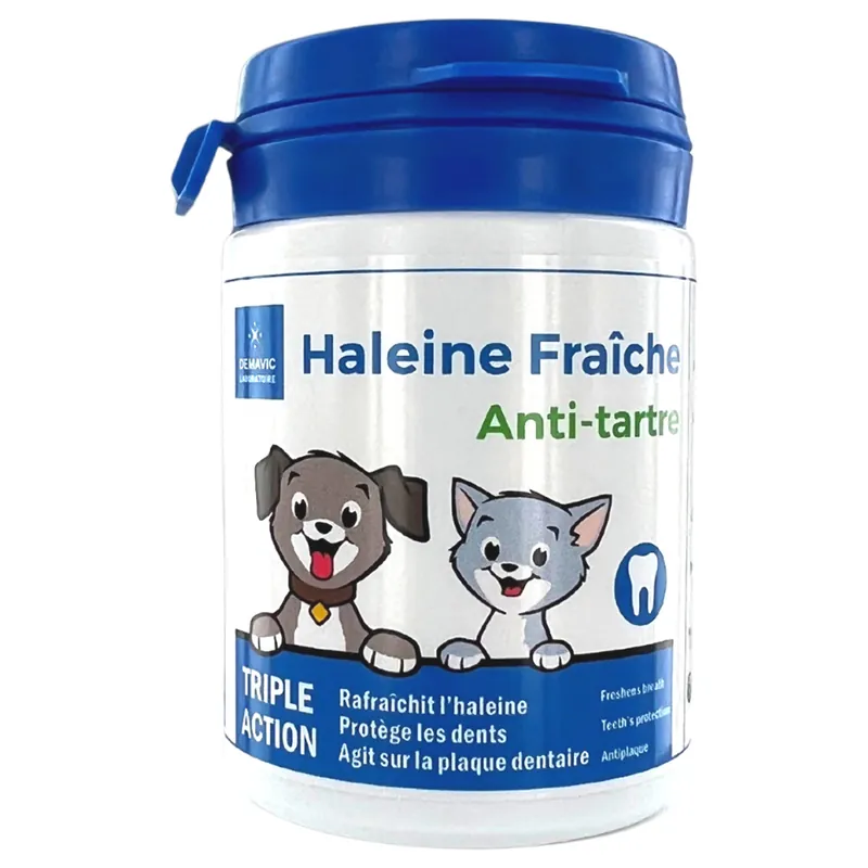 Begränsad tid DEMAVIC Fresh Breath för hundar och katter - 60 g