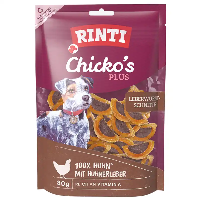 Begränsat erbjudande RINTI Chicko‘s Plus leverkorvskivor - 80 g