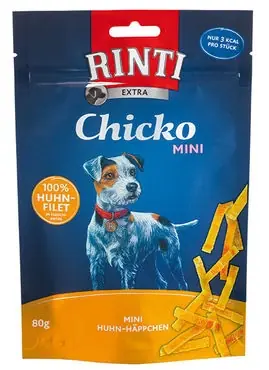 Rinti Extra Chicko Mini crispy chicken strips för hundar 80 g Handla nu