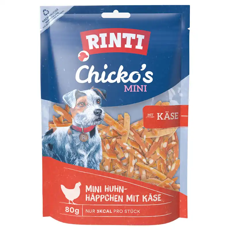 Säker betalning RINTI Chicko‘s Mini - Ekonomipack Kyckling- & ostbitar 4 x 80 g