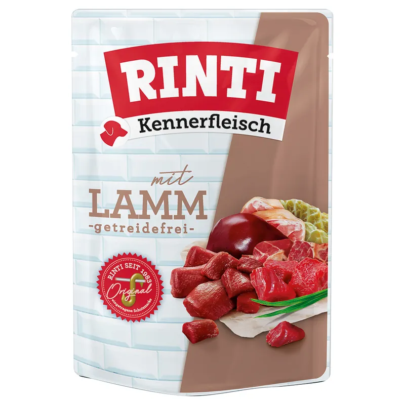 Billig RINTI Kennerfleisch Pouches 10 x 400 g - Lamm