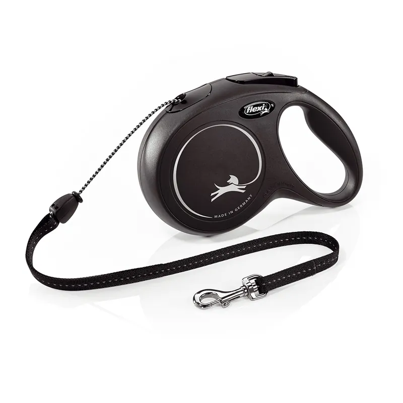 Begränsad tid flexi New Classic Cord repkoppel M svart, 8 m - flexi New Classic repkoppel M svart, 8 m